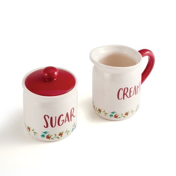 Pfaltzgraff® Winterberry Red Creamer & Sugar Set
