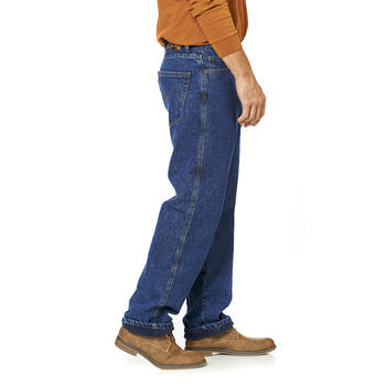 Stanley Mens Stanley 5-Pocket Bonded Fleece Lined Work Jeans 40x30 Medium Wash | Boscov's
