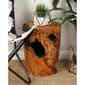 9th & Pike® Brown Reclaimed Wood Natural Footstool - image 2