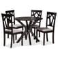 Baxton Studio Luise Modern Dark Brown Wood 5pc. Dining Set - image 1