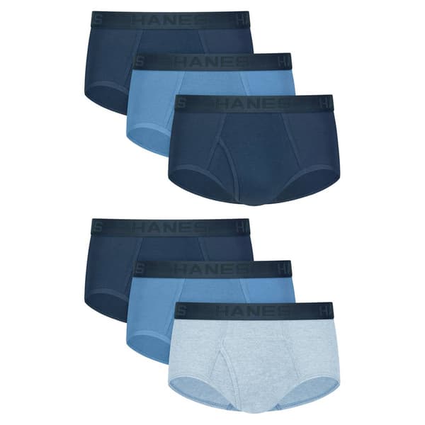 Mens Hanes Ultimate® Core 6pk. Briefs - Navy/Blue