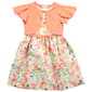 Girls (4-6x) Bonnie Jean Flutter Cardigan w/Floral Jacquard Dress - image 2