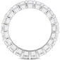 Sterling Silver 6 1/3ctw. White Moissanite Eternity Ring - image 2