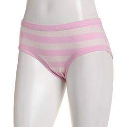 Womens St. Eve Soft Binding Stripe Hipster Panties 5164053PINK