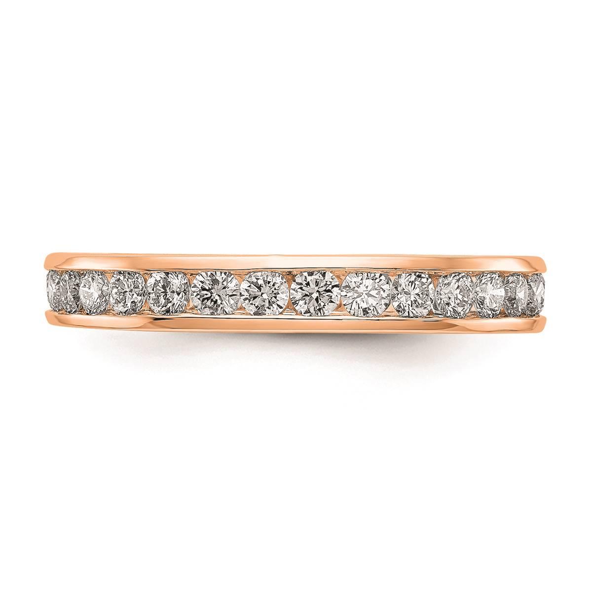 Pure Fire 14kt. Rose Gold Lab Grown 1ctw. Eternity Band