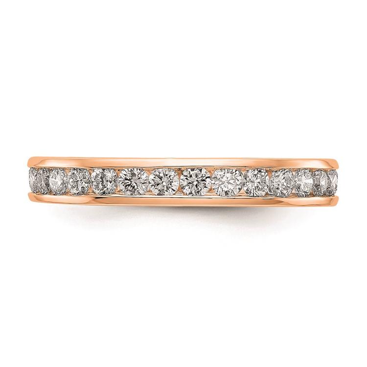 Pure Fire 14kt. Rose Gold Lab Grown 1ctw. Eternity Band