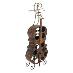 9th & Pike® Cello-Shaped Standing Wine Rack
