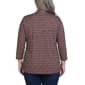 Plus Size NY Collection 3/4 Sleeve Geometric Two in One Blouse - image 2