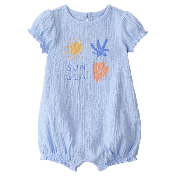 Baby Girl (NB-12M) Carters(R) Sun Sea Short Sleeve Romper - image 