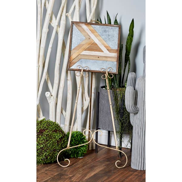 9th & Pike® Gold Iron Metal Traditional Easel