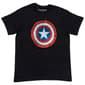 Young Mens Marvel Captain America Shield Short Sleeve Graphic Tee - image 1
