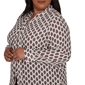 Plus Size Emaline Country Code Tie Neck Medallion Blouse - image 5