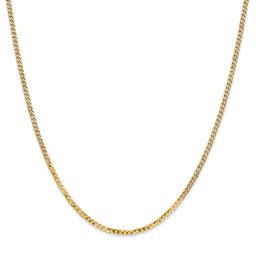 Gold Classics™ 2.2mm. 14kt. Gold Beveled Curb Chain Anklet