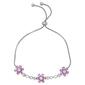 Gemstone by Gianni Argento Pink Sapphire Flower Bracelet - image 1