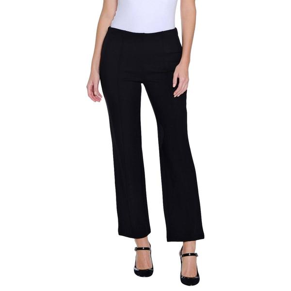 Petite Multiples Elastic No Waist Pintuck Flared Ponte Pants