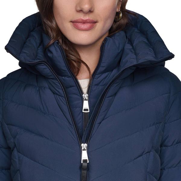 Womens DKNY Stretch Puffer Jacket