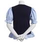 Womens Nanette Lepore Pinstripe Sleeve Two in One Sweater - image 2