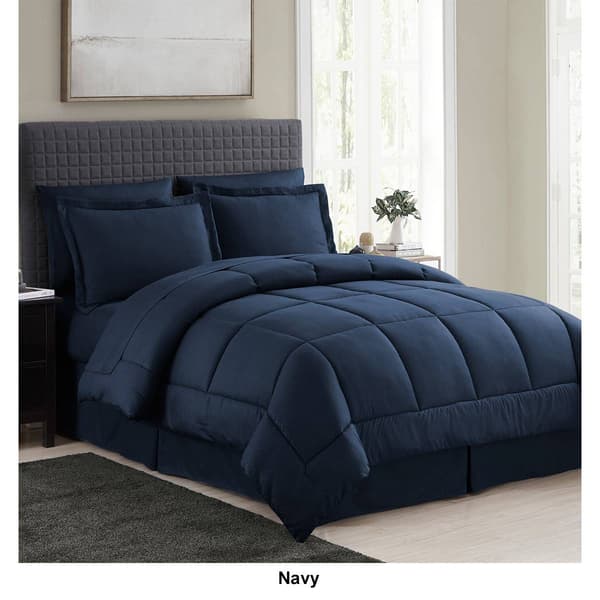 Sweet Home Collection 8pc. Checkered All Season Bed-in-A-Bag Set