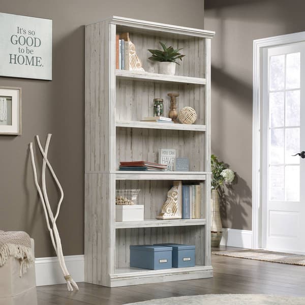 Sauder Select Miscellaneous Storage 5 Shelf Plank Bookcase