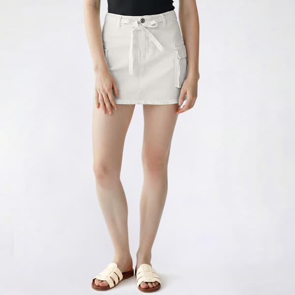 Juniors Love Tree Tie Front Cargo Skirt