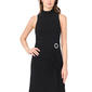 Womens MSK Sleeveless Mock Neck Side Drape Gown - image 4