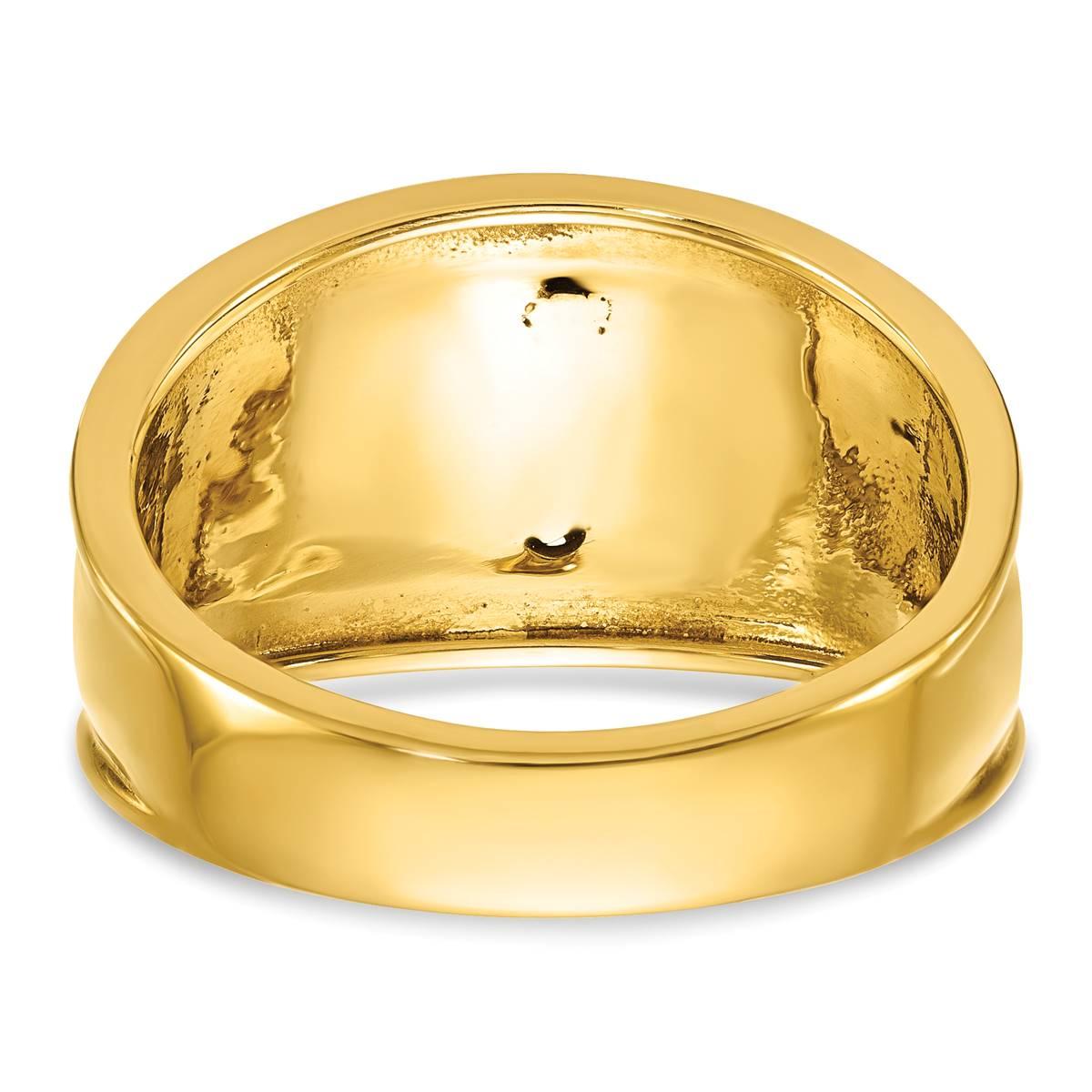 Mens Gentlemen’s Classics™ 14kt. Gold 1/20ctw. Diamond Eagle Ring