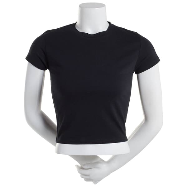 Juniors Poof! On The DL Jersey Baby Tee