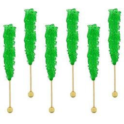 Boscov''s 6pc. Wrapped Watermelon Flavored Rock Candy on a Stick
