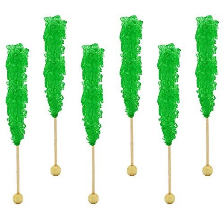 Boscov''s 6pc. Wrapped Watermelon Flavored Rock Candy on a Stick
