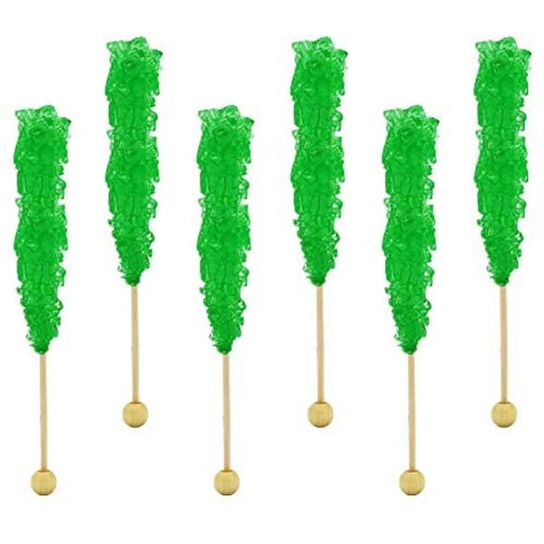 Boscov''s 6pc. Wrapped Watermelon Flavored Rock Candy on a Stick - image 