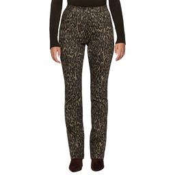 Womens HUE(R) Leopard Denim Bootcut Leggings