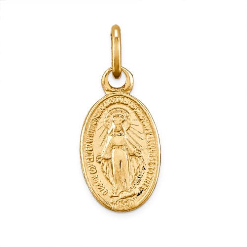 Gold Classics&#40;tm&#41; 14kt. Gold Miraculous Medal Charm