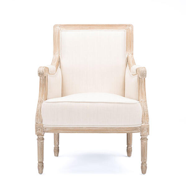 Baxton Studio Chavanon Linen Traditional French Accent Chair