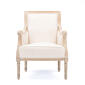 Baxton Studio Chavanon Linen Traditional French Accent Chair - image 3