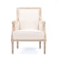 Baxton Studio Chavanon Linen Traditional French Accent Chair - image 3
