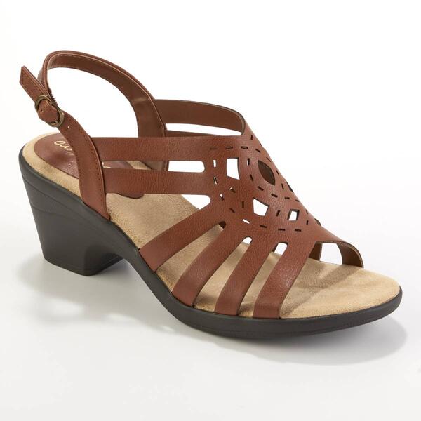 Womens Easy Street Jira Heeled Strappy Sandals - image 