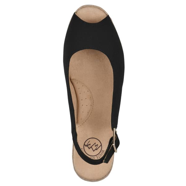 Womens White Mountain Maize Slingback Wedge Sandals