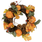 Northlight 13.5in. Pumpkin & Pinecone Fall Harvest Wreath - image 1
