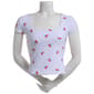 Juniors Derek Heart Double Layer Square Neck Tee - image 1