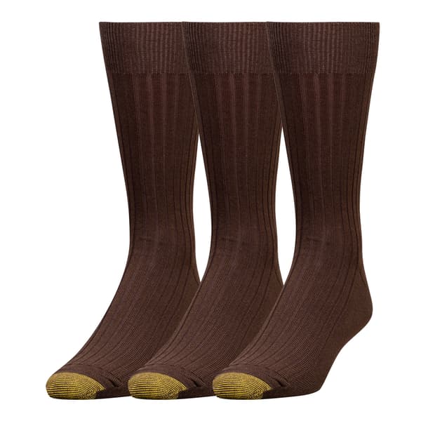 Mens Gold Toe&#174; 3pk. Canterbury Dress Crew Socks