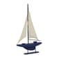 9th & Pike® Dark Blue Wood Coastal Sail Sculpture - image 2