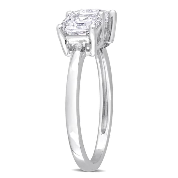 Gemstone Classics&#8482; Sterling Silver 2ct. Moissanite Ring