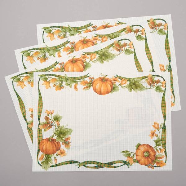Heirloom Pumpkin Vinyl Placemat - Set of 4 - image 