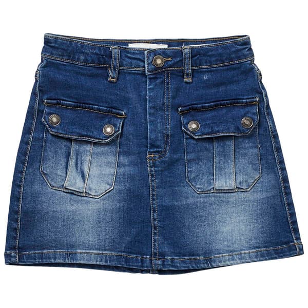 Girls &#40;7-16&#41; Jessica Simpson Billie Denim Mid Rise Cargo Skirt - image 