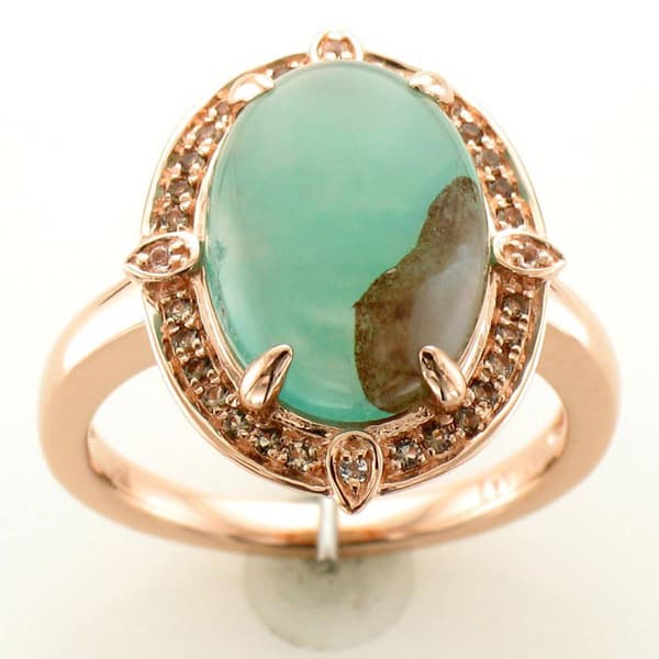 Le Vian(R) Peacock Aquaprase(tm) Chocolate Quartz(R) Ring - image 