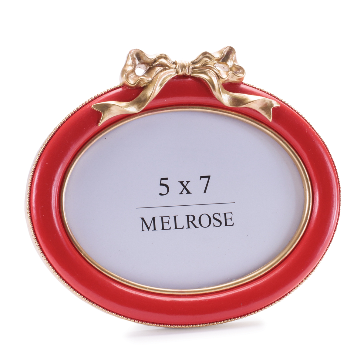 Melrose Red Oval Bow Photo Frames - Set of 2