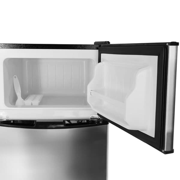 MegaChef 3.2 Cubic Feet 2 Door Mini Refrigerator/Freezer