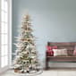 Puleo International 6.5ft. Pre-Lit Flocked Fir Christmas Tree - image 2
