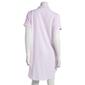 Womens Laura Ashley&#174; Short Sleeve Cherry Button Front Nightshirt - image 2