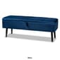 Baxton Studio Caine Velvet Fabric Wood Storage Bench - image 15